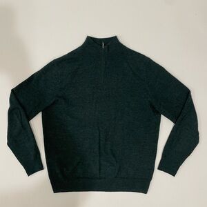 Christian Lacroix Men's Dark Green Zip-Up Sweater